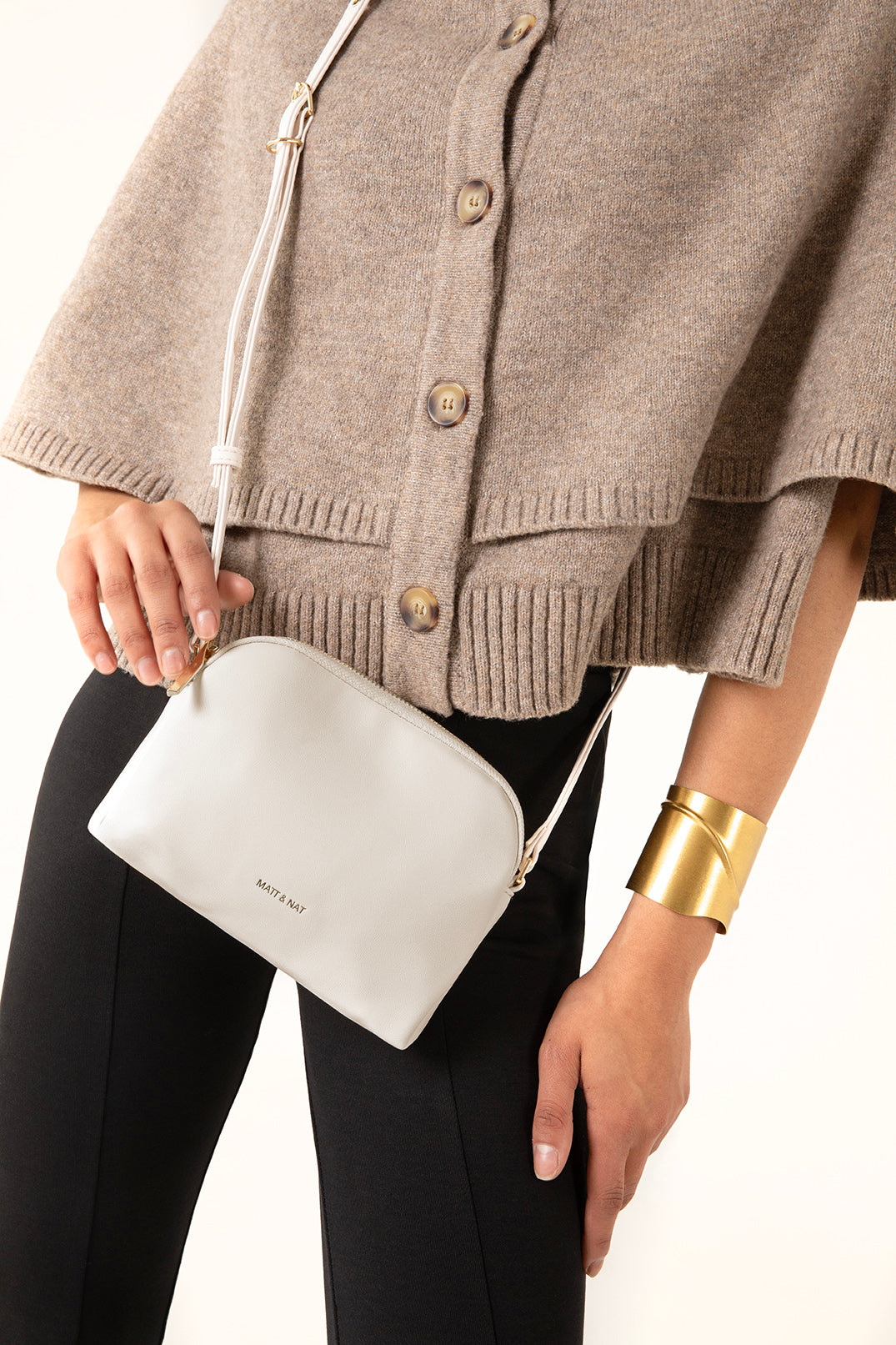 KRISTY Slim Vegan Crossbody Bag - Forum | Color: Dolphin - variant::dolphin