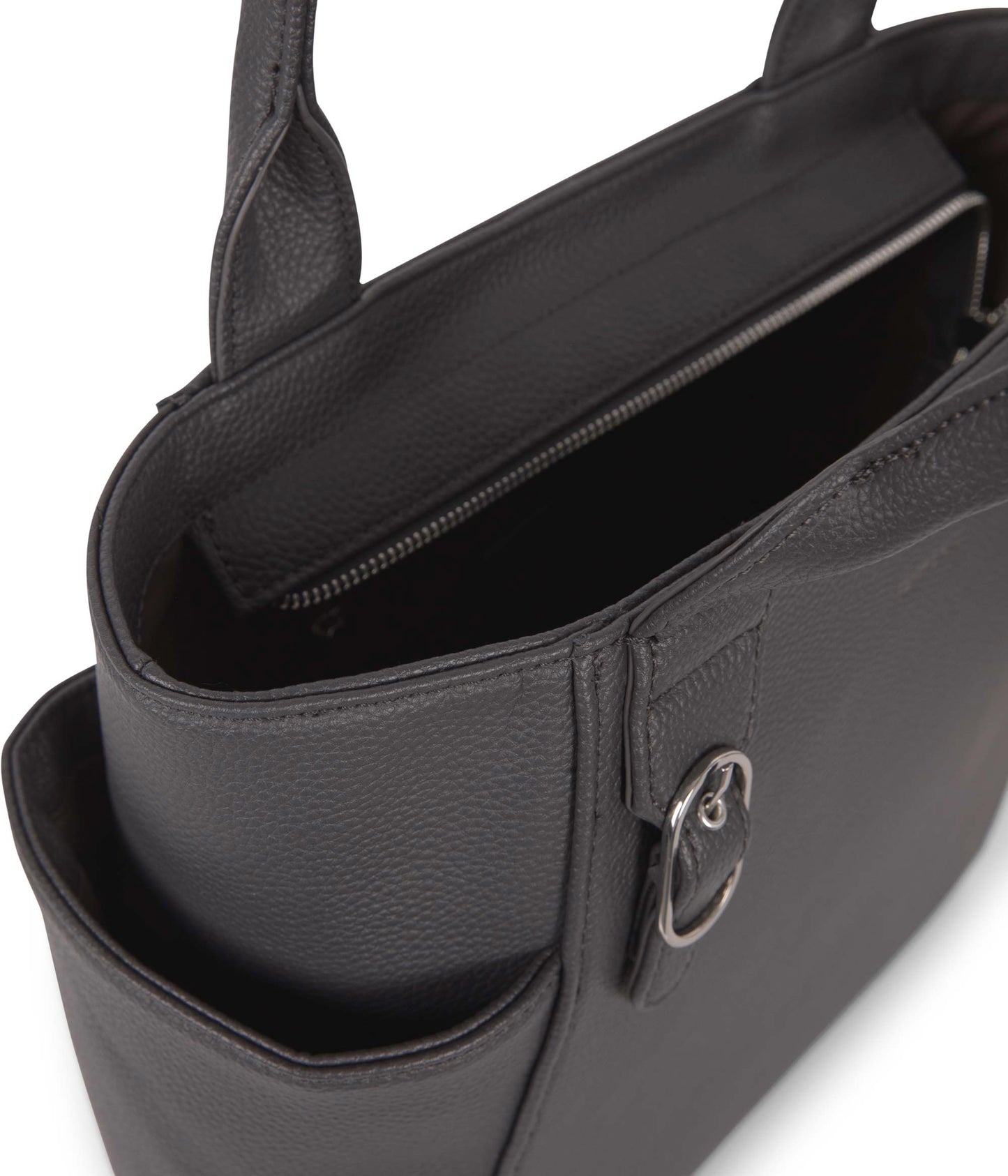 IONA Vegan Tote Bag - Grain | Color: Coal - variant::coal