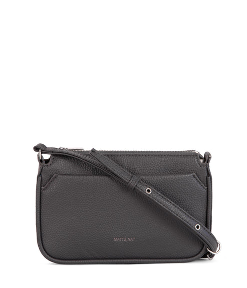 IVY Vegan Crossbody Bag - Grain | Color: Coal- variant::coal