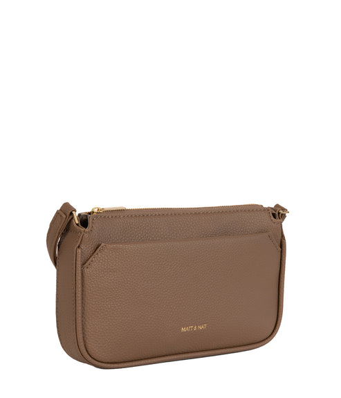 IVY Vegan Crossbody Bag - Grain | Color: Toffee- variant::toffee
