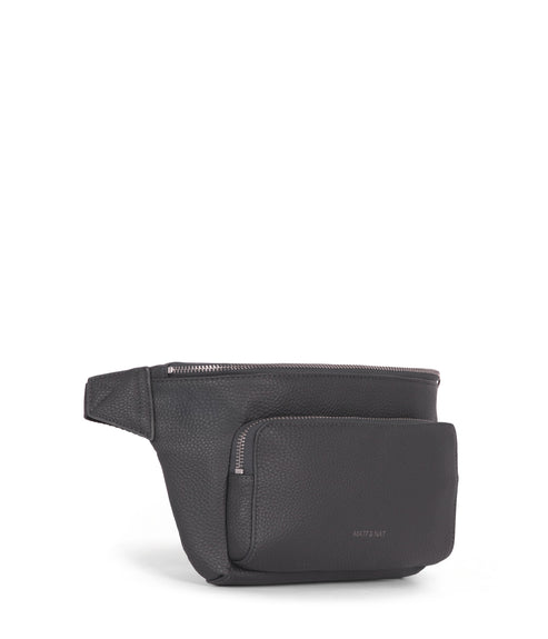 KORA Vegan Belt Bag - Grain | Color: Coal - variant::coal