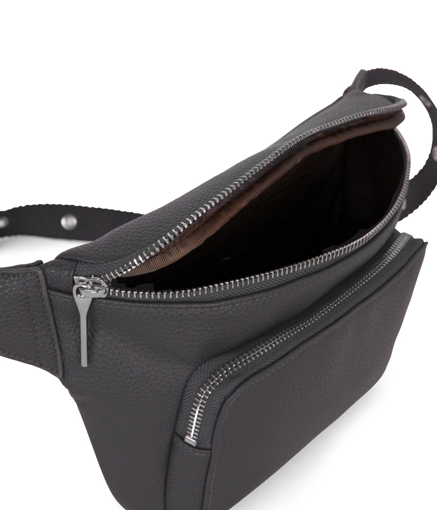 KORA Vegan Belt Bag - Grain | Color: Coal - variant::coal