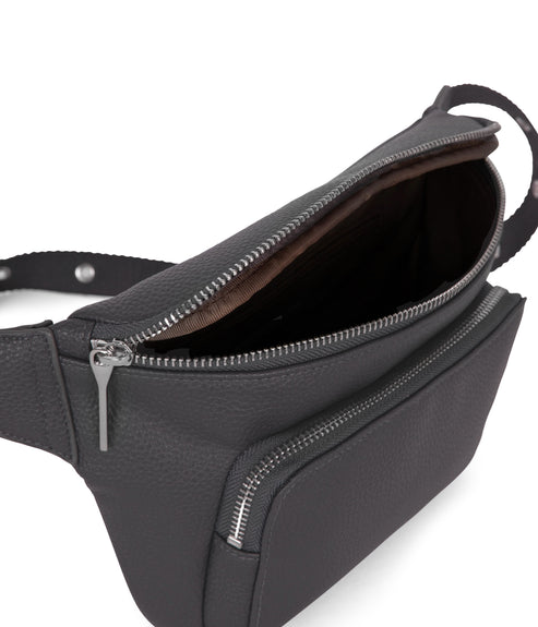KORA Vegan Belt Bag - Grain | Color: Coal - variant::coal