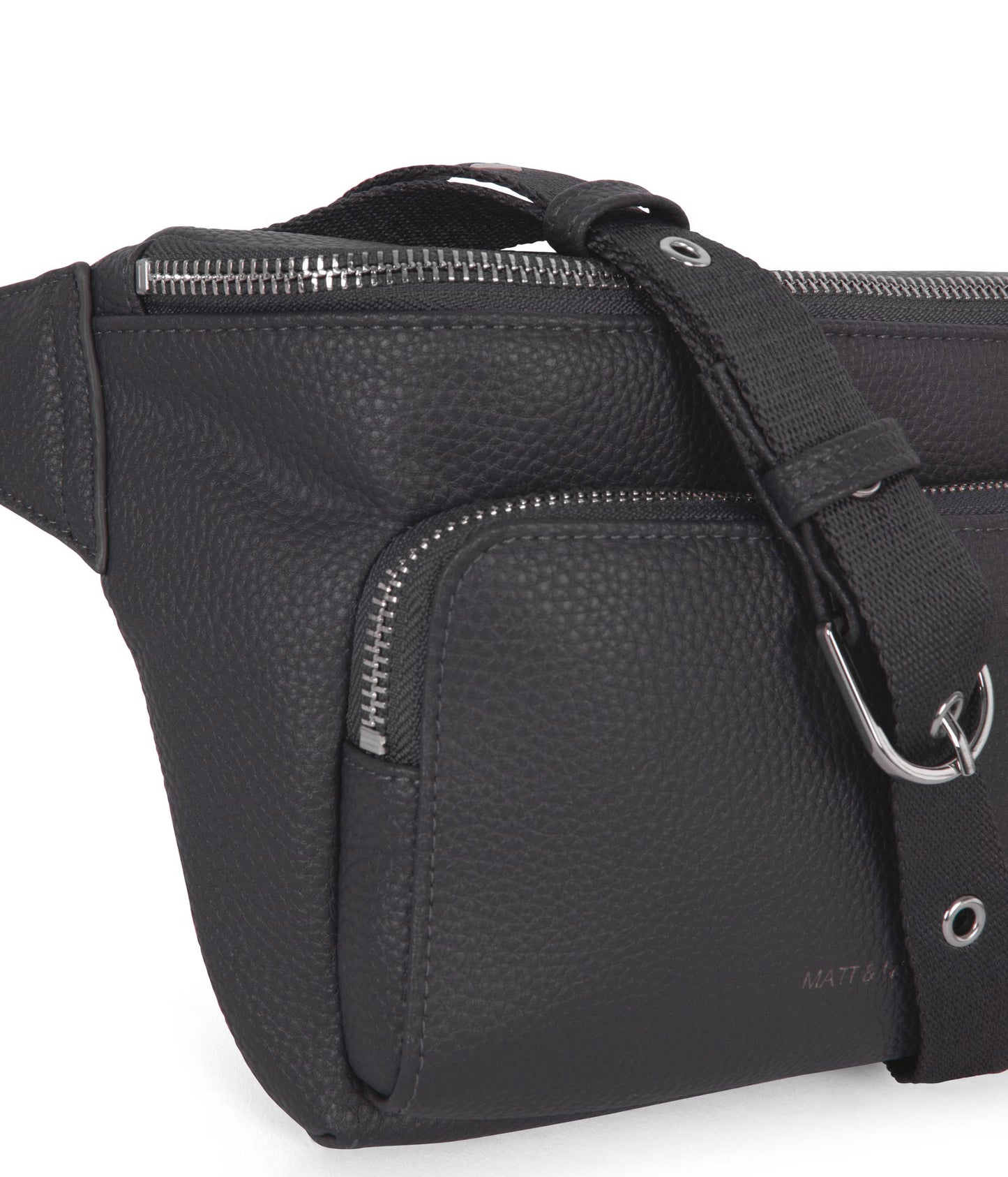 KORA Vegan Belt Bag - Grain | Color: Coal - variant::coal