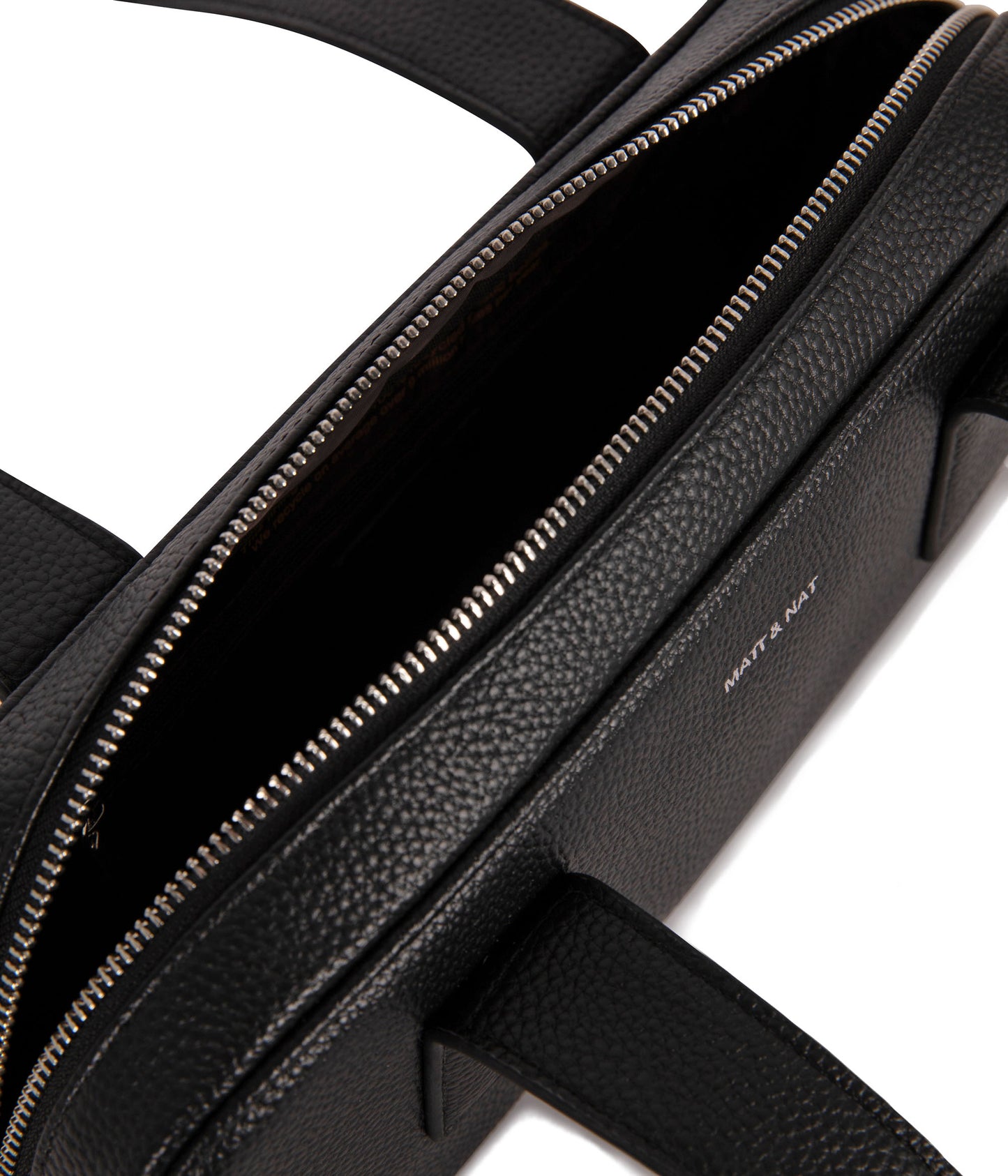 LEMUR Vegan Satchel – Grain | Color: Black - variant::black