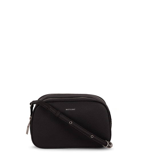 PAIR Vegan Crossbody Bag - Grain | Color: Black - variant::black