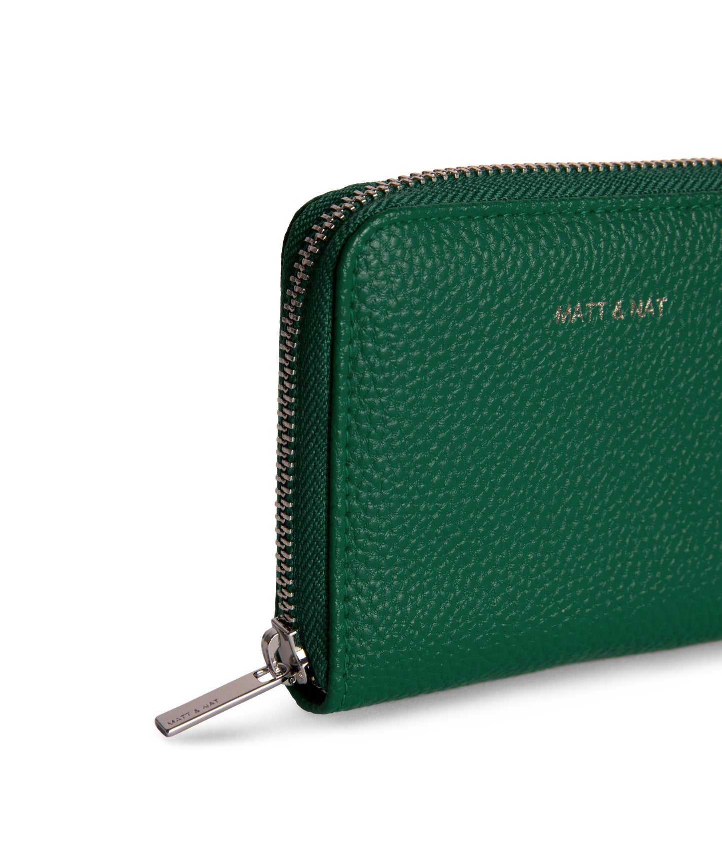 RUE Small Vegan Zip Wallet - Grain | Color: Avocado - variant::avocado