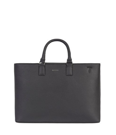 SEVYN Vegan Satchel - Grain | Color: Coal - variant::coal