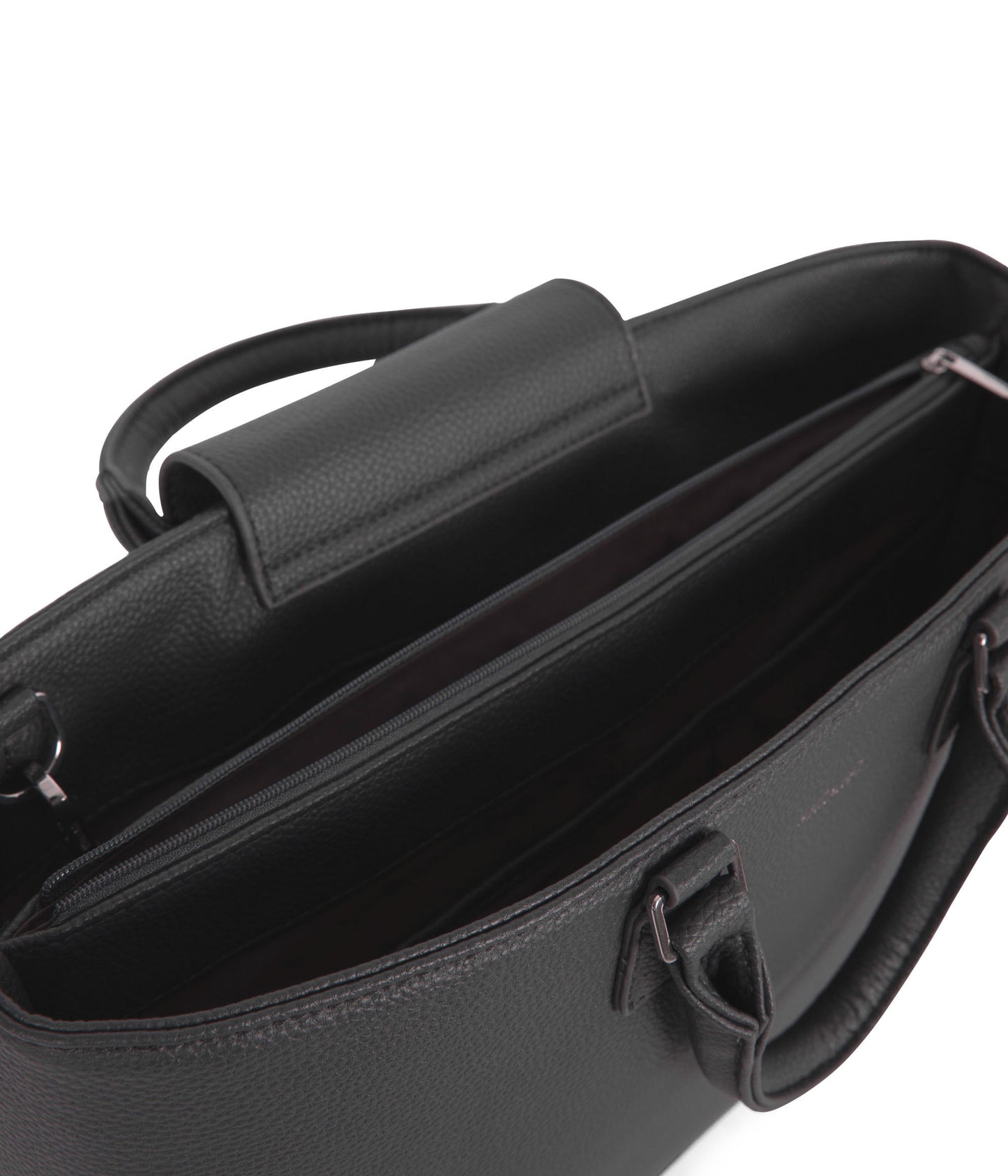 SEVYN Vegan Satchel - Grain | Color: Coal - variant::coal