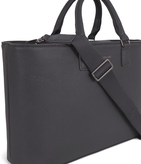 SEVYN Vegan Satchel - Grain | Color: Coal - variant::coal