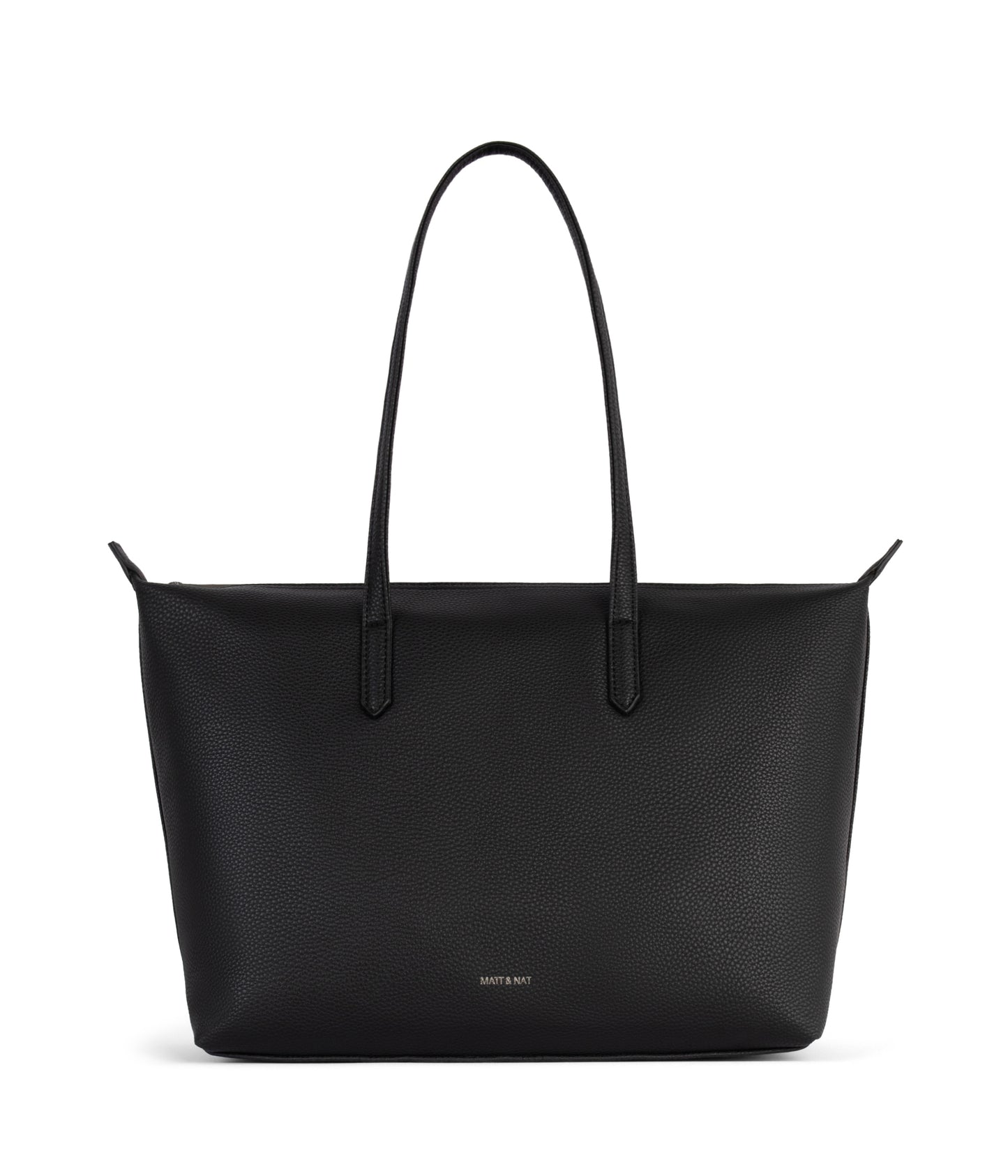 ABBI Vegan Tote Bag - Grain | Color: Black - variant::black