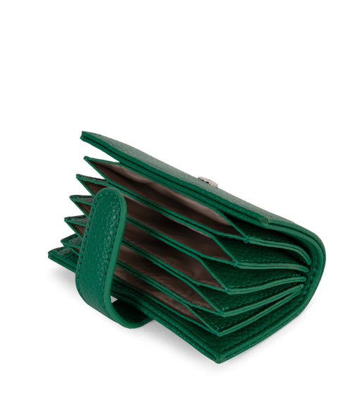 CREPE Vegan Accordion Card Holder – Grain | Color: Avocado - variant::avocado