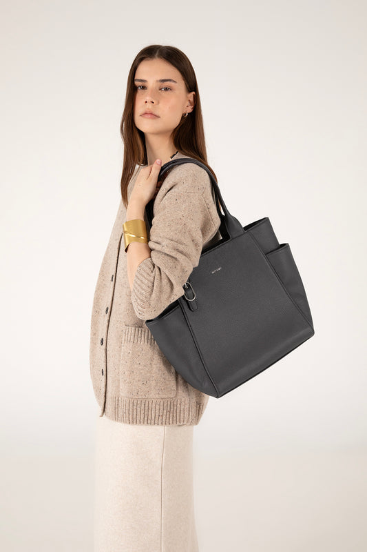 IONA Vegan Tote Bag - Grain | Color: Toffee - variant::toffee