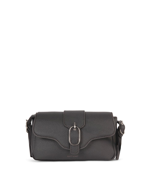 ISABELLE SM Vegan Crossbody Bag – Grain | Color: Coal variant::coal