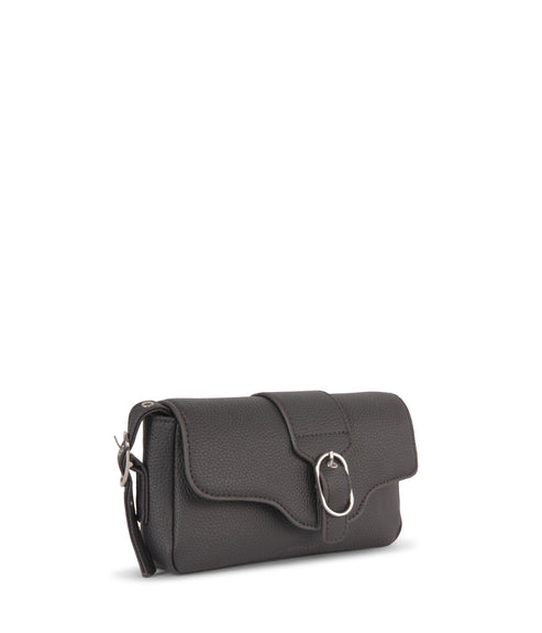 ISABELLE SM Vegan Crossbody Bag – Grain | Color: Coal variant::coal