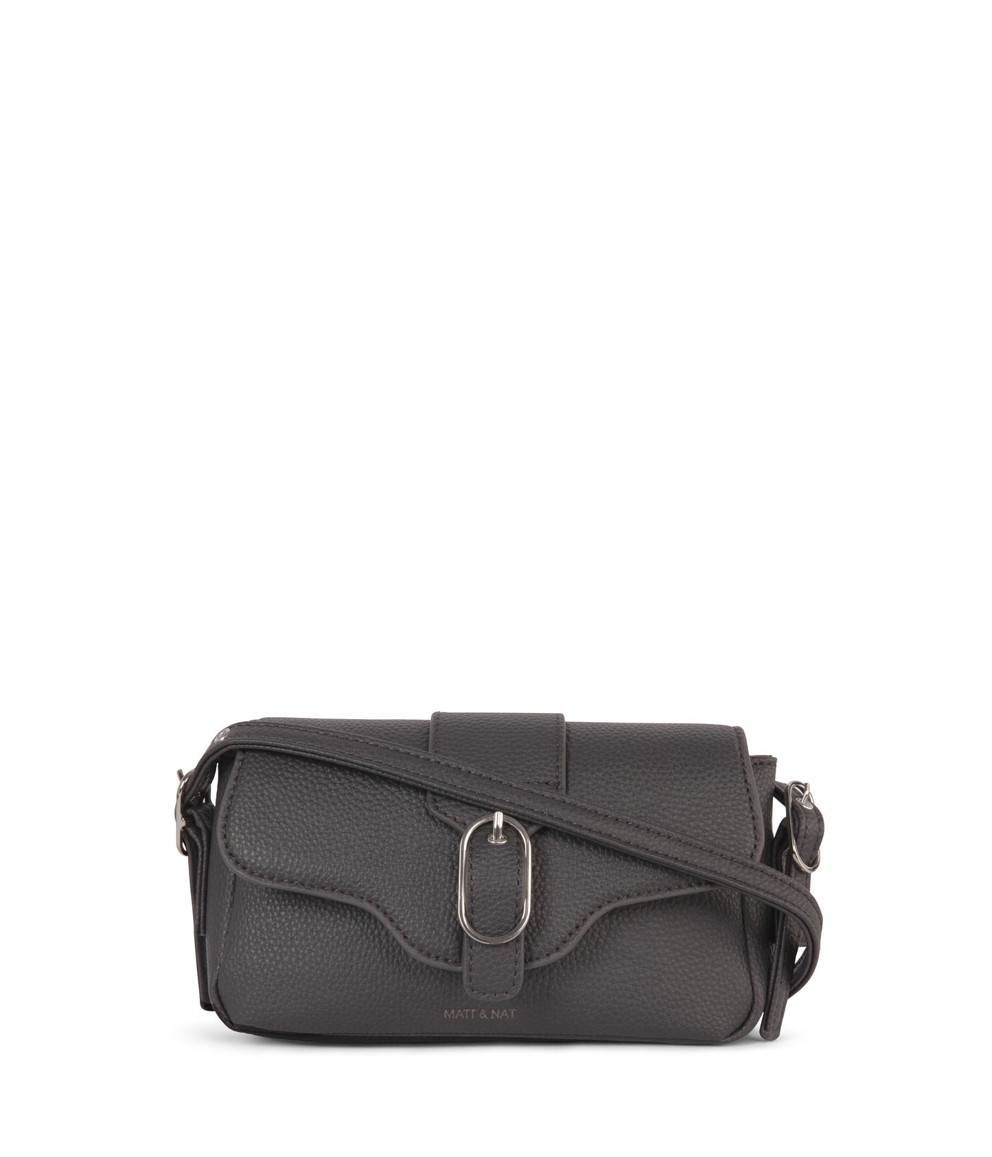 ISABELLE SM Vegan Crossbody Bag – Grain | Color: Coal variant::coal
