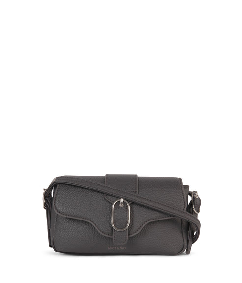 ISABELLE SM Vegan Crossbody Bag – Grain | Color: Coal variant::coal