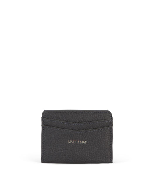 JUNYA Vegan Card Holder - Grain | Color: Coal - variant::coal