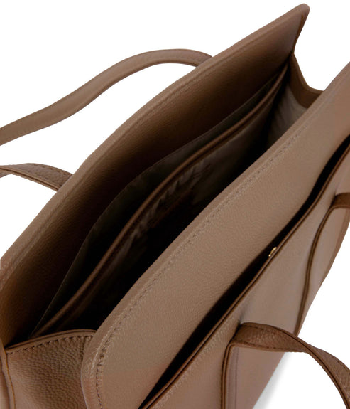 LUSIK Vegan Tote Bag – Grain | Color: Toffee- variant::toffee