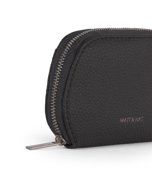 NADYA Vegan Card Holder – Grain | Color: Coal - variant::coal