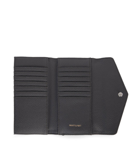 RAYE Vegan Wallet - Grain | Color: Coal - variant::coal