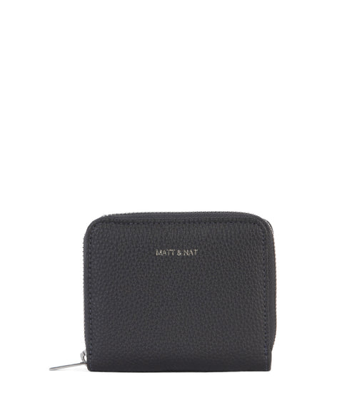 RUE Small Vegan Zip Wallet - Grain | Color: Coal - variant::coal