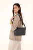 SUNNY Vegan Shoulder Bag – Grain | Color: Black - variant::black