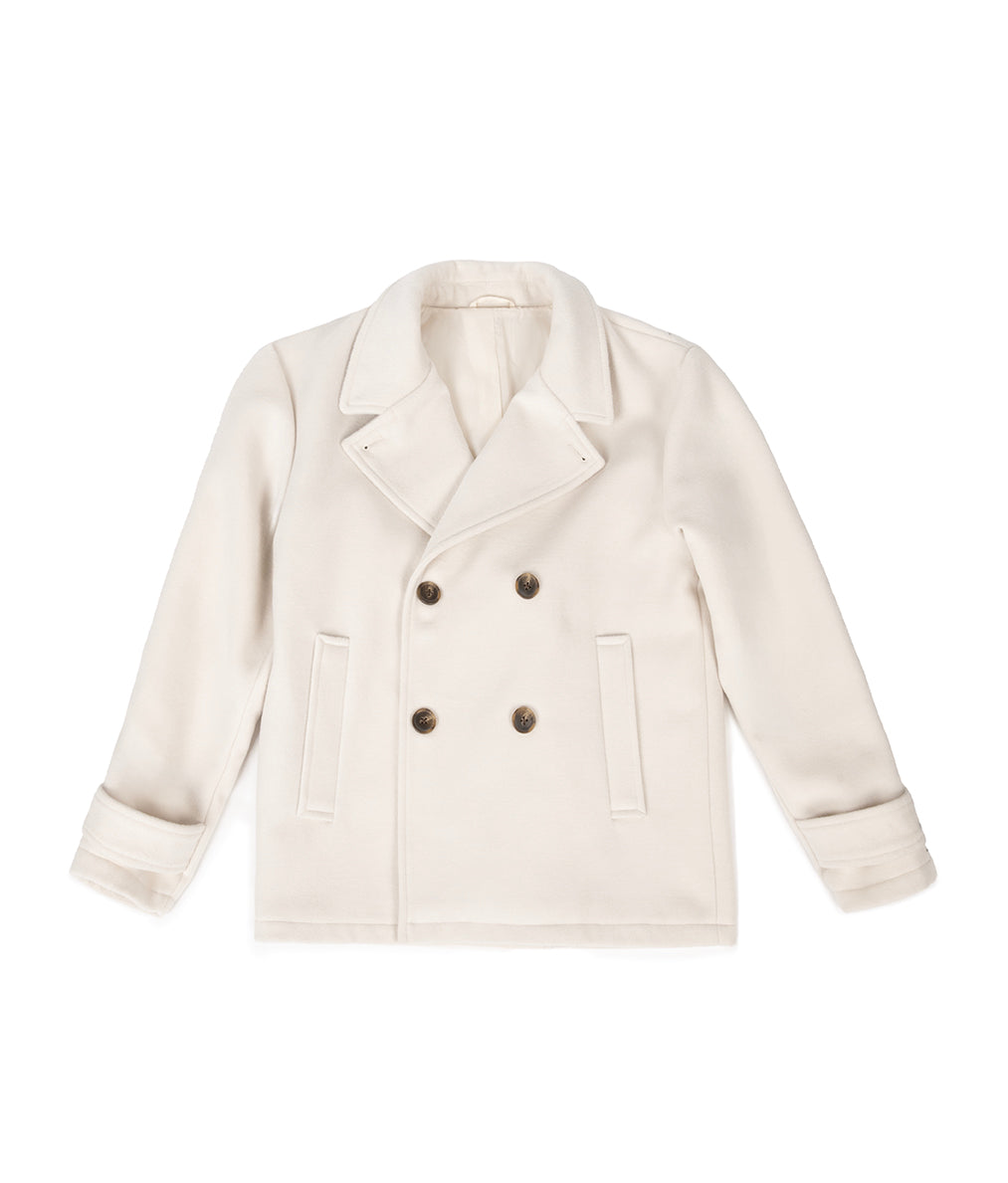 RIA Women's Vegan Wool Coat | Color: Cream - variant::cream
