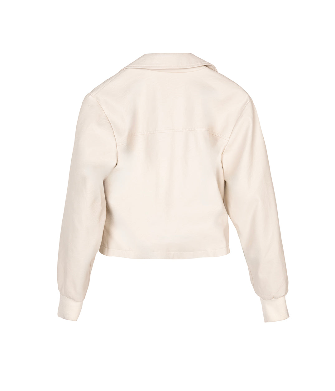 SESSA Women's Vegan Biker Jacket | Color: Cream - variant::cream