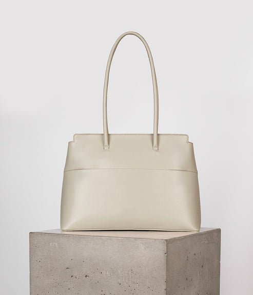 ADRIA Vegan Tote Bag - UPPEAL™ | Color: Pearl - variant::Pearl