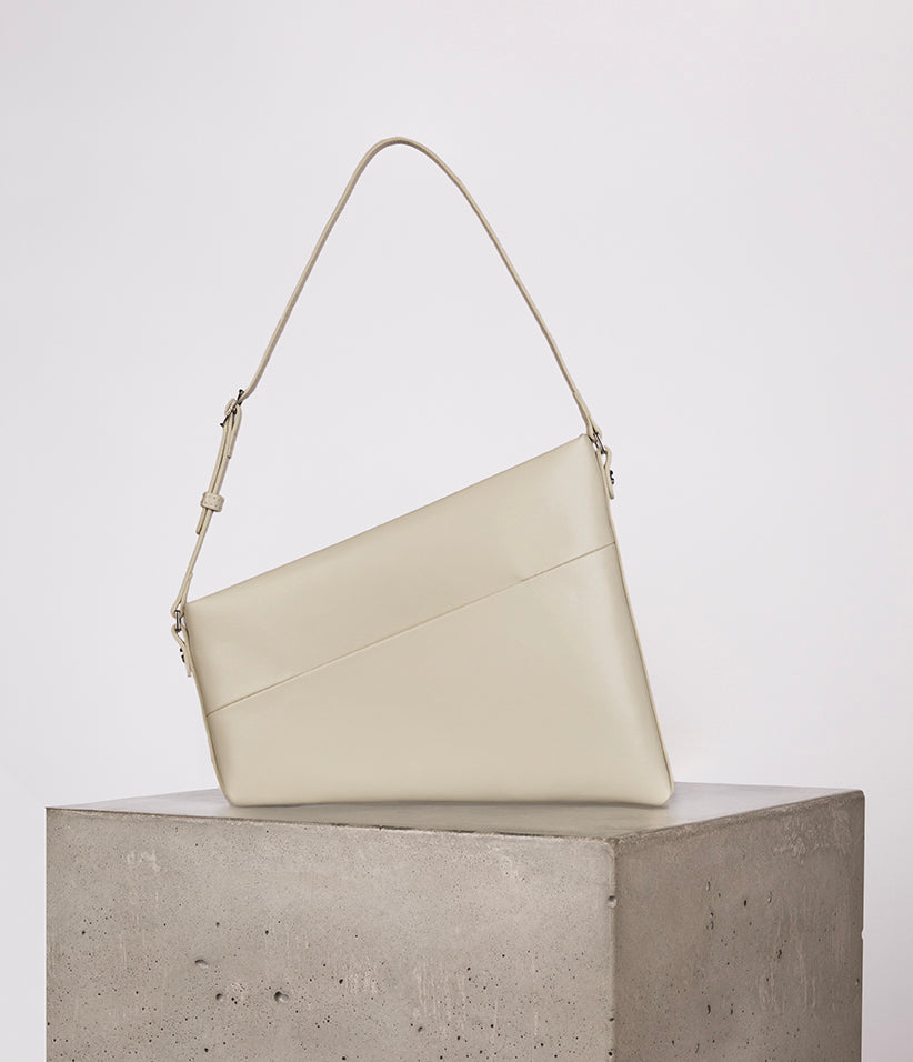 MAITRY Vegan Shoulder Bag - UPPEAL™ - UPPEAL™ | Color: Pearl - variant::pearl
