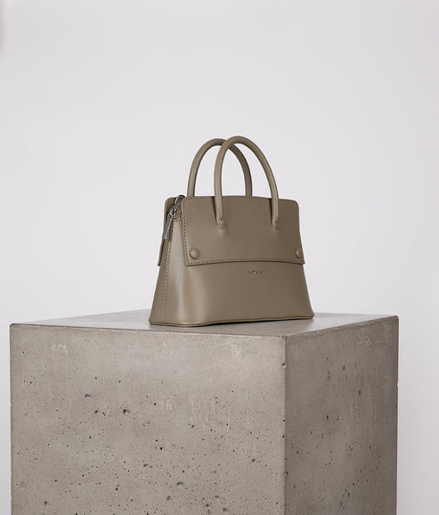SILVA SM Small Vegan Satchel - UPPEAL™ | Color: Cappuccino - variant::cappuccino