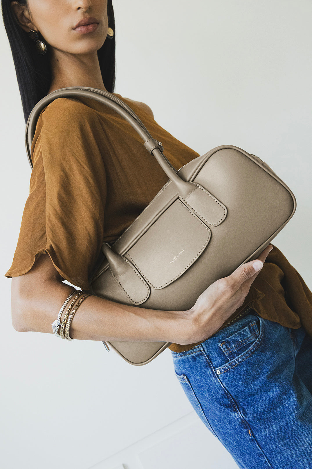 JULIET Vegan Satchel - UPPEAL™ | Color: Cappuccino - variant::cappuccino