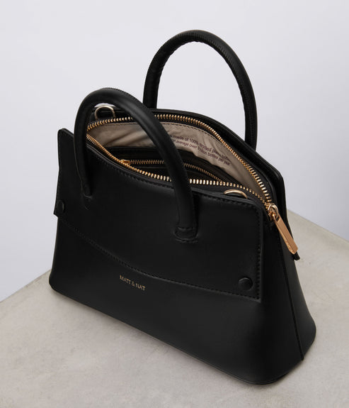 SILVA SM Small Vegan Satchel - UPPEAL™ | Color: Black - variant::black