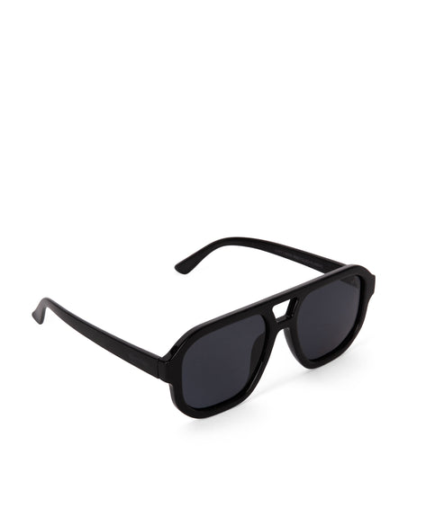 LIVY Aviator Style Recycled Sunglasses | Color: Black - variant::black