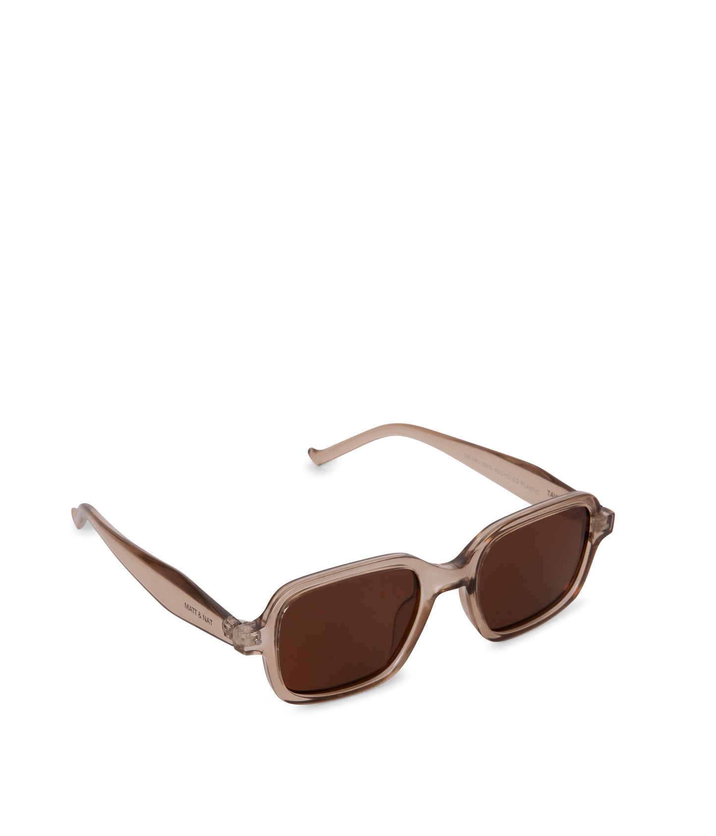 MEJIA Recycled Square Sunglasses | Color: Clear - variant::clear