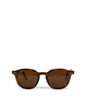 NIKA Round Foldable Recycled Sunglasses | Color: Tortoise - variant::tortoise