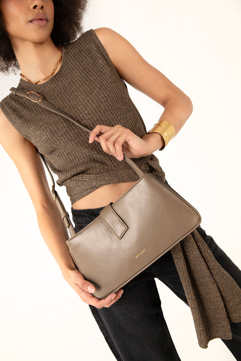 ADELINE Vegan Crossbody Bag - Theme | Color: Coffee- variant::coffee