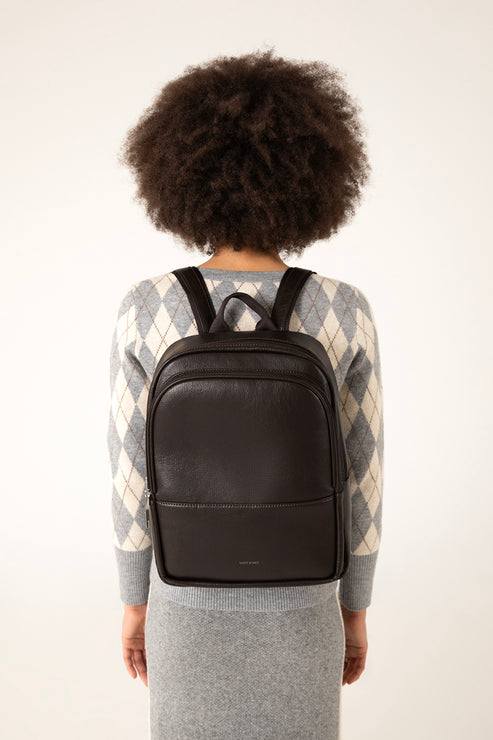 ESME Vegan Backpack - Theme | Color: Coffee- variant::coffee