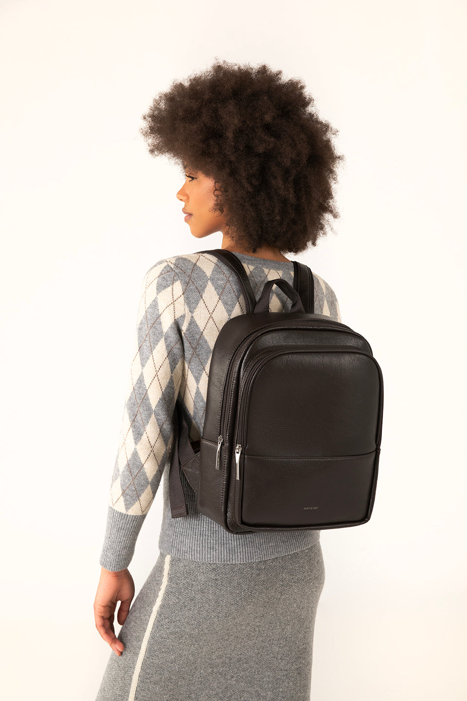 ESME Vegan Backpack - Theme | Color: Coffee- variant::coffee