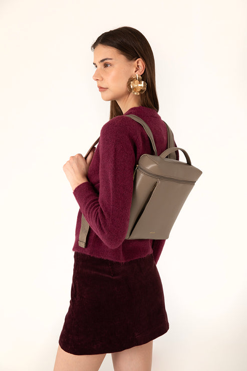 FAY Vegan Backpack - Theme | Color: Coffee - variant::coffee