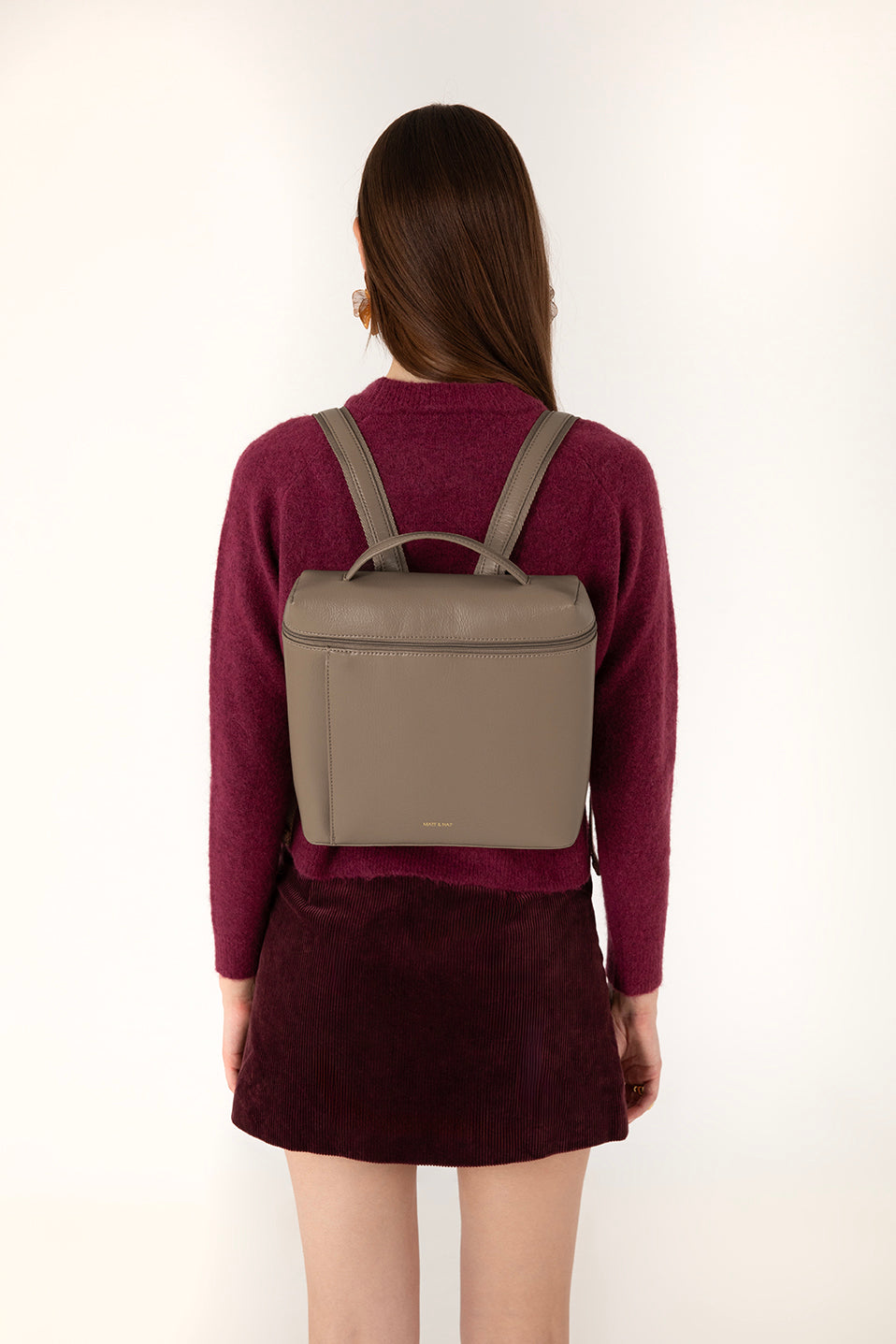FAY Vegan Backpack - Theme | Color: Coffee - variant::coffee
