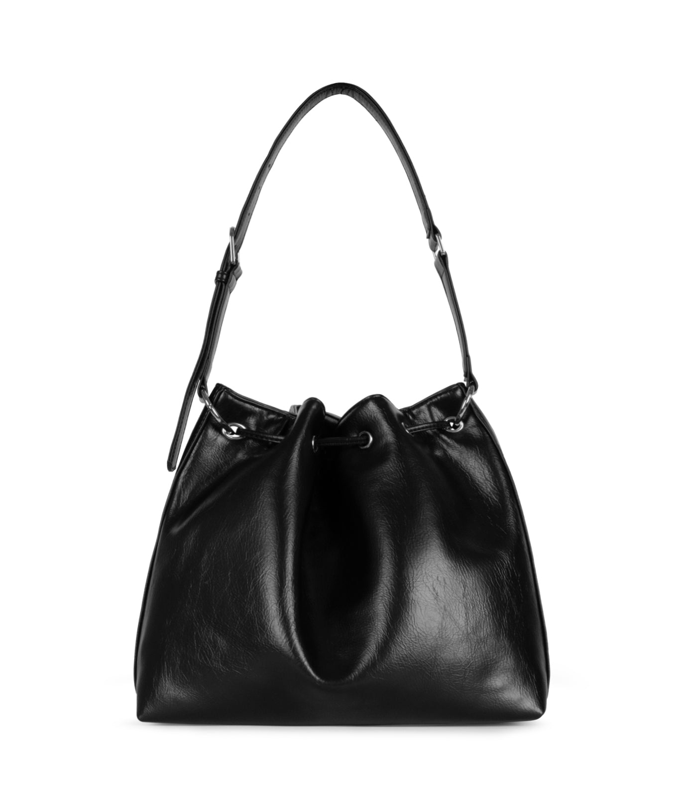 JAN Vegan Bucket Bag – Theme | Color: Black - variant::black