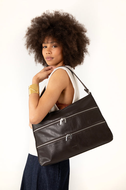 MALENE Vegan Shoulder Bag – Theme | Color: Black - variant::black