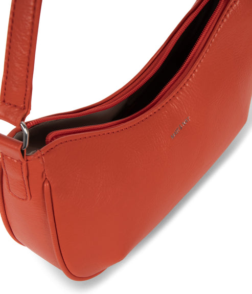 MARI Vegan Shoulder Bag - Theme | Color: Tomato- variant::tomato