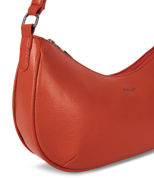 MARI Vegan Shoulder Bag - Theme | Color: Tomato- variant::tomato