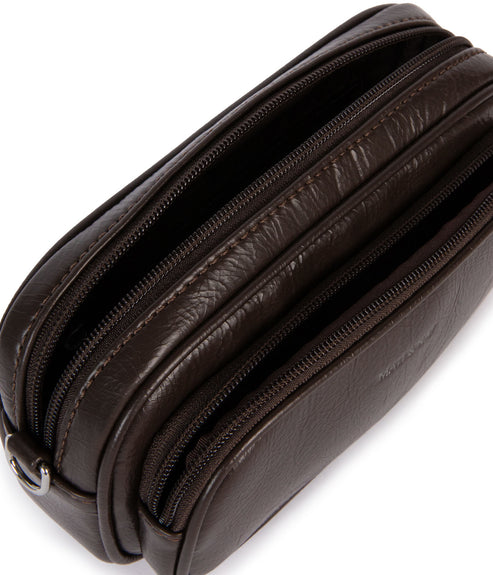 SOLEIL Vegan Crossbody Bag - Theme | Color: Coffee- variant::coffee