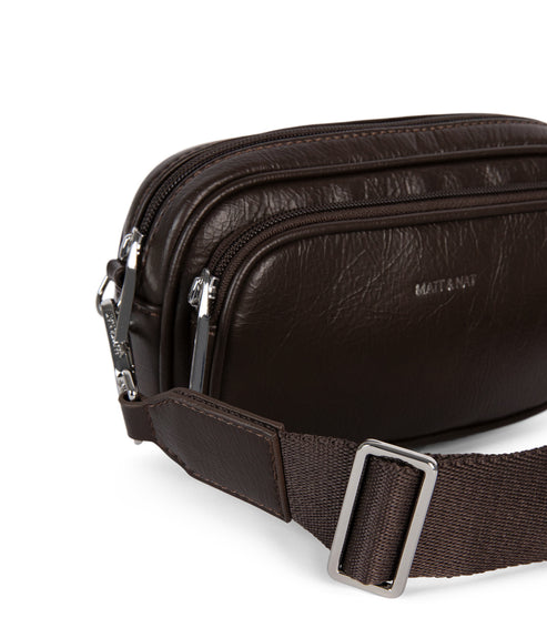 SOLEIL Vegan Crossbody Bag - Theme | Color: Coffee- variant::coffee