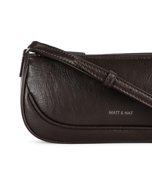 BUDDY Vegan Crossbody Bag – Theme | Color:Coffee- variant::coffee