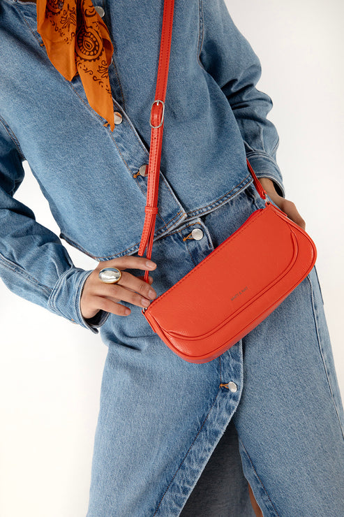 BUDDY Vegan Crossbody Bag – Theme | Color:Tomato- variant::tomato